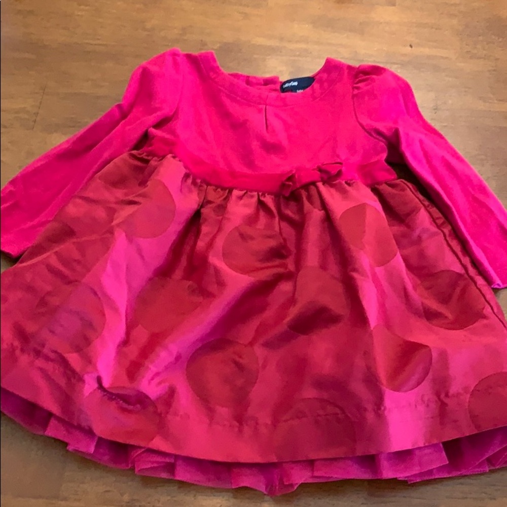 Wine red baby gap dress